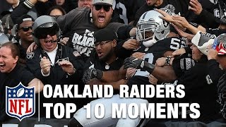 Top 10 Moments in Oakland Raiders History  NFL [upl. by Asilat]