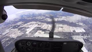 Cessna 172 Spin Recovery Training Full HD w audio [upl. by Biancha]