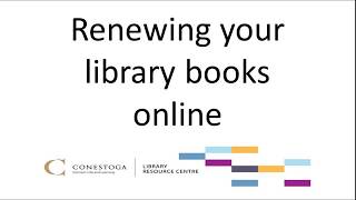 How to Renew Your Library Books Online [upl. by Ahsael]