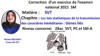 SVT Biof Correction national 2021 SM lois statistiques  Dihybridisme [upl. by Etezzil128]