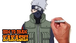 How to Draw Kakashi  Naruto Shippuden [upl. by Beaston]