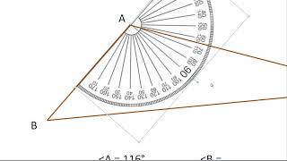 Measuring Angles With a Protractor [upl. by Ahsiat27]