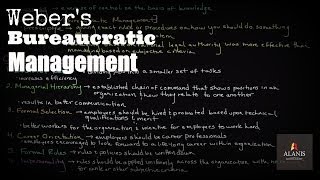 Webers Bureaucratic Management [upl. by Lled]