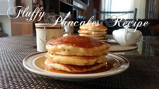 Fluffy Pancakes Recipe  The Sweetest Journey [upl. by Newra]