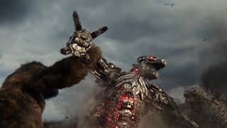 Godzilla Vs Kong 2021 HD 4K Kong and Godzilla Team Up against Mechagodzilla [upl. by Chamberlain422]