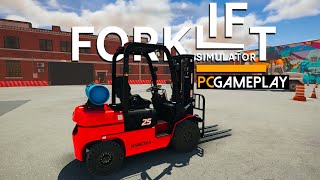 Forklift Simulator Gameplay PC [upl. by Eyak]