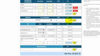 Free payroll tax paycheck calculator [upl. by Ruthann]