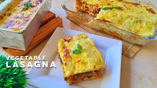 Vegetable Lasagna Recipe  Tasty Veggie Lasagna Recipe [upl. by Lalad]