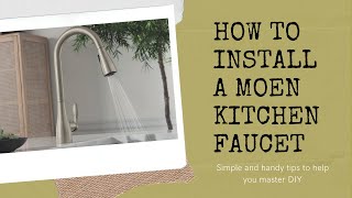 How to install a Moen kitchen faucet [upl. by Harshman]