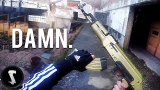 The Golden Overpowered Airsoft AK47 You Will WANT [upl. by Sinne221]