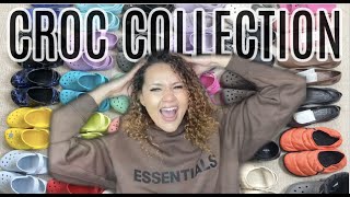 MY CROCS COLLECTION 30 Pairs 2021 TRY ON  BESTNEW CROC COLORS  Updated Croc Collection [upl. by Ahsinert794]