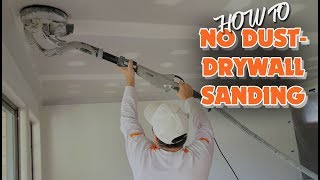 Sanding with an electric drywall vacuum sander [upl. by Ailaroc]