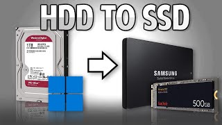 How to Move Windows from a Hard Drive to an SSD  EASIEST METHOD [upl. by Riana]