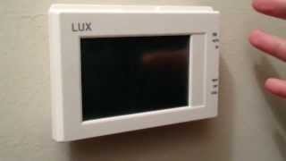 Installing LUX TX9600TS thermostat [upl. by Llatsyrk886]