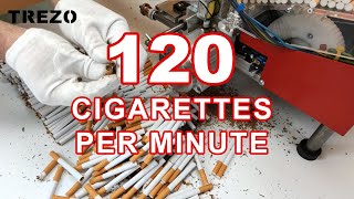 120 cigarettes per minute  TURBO cigarette making machine [upl. by Wendie878]