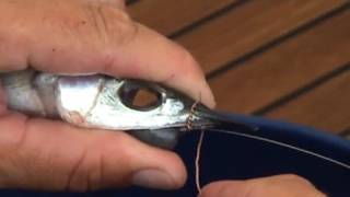 Fishing Info how to rig chin weighted Ballyhoo [upl. by Sidonia]