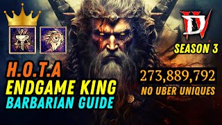 D4 Barbarian Build  Endgame HOTA Charge [upl. by Yojenitsirk]