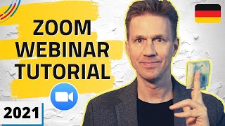 Zoom Webinar Tutorial ðŸ¥‡ Alle Funktionen des Webinar Zusatzmoduls [upl. by Leif151]