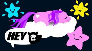 Hey Bear Sensory  Sleepy Unicorns  Relaxing  Classical Music  Bedtime Video [upl. by Eicyaj]