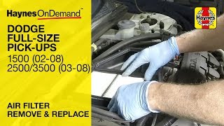 How to change the air filter on a Dodge Ram 1500 20022008 2500 amp 3500 20032008 [upl. by Eahc884]