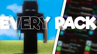 Every PACK That minemanner Uses [upl. by Ennaitsirhc]