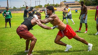 THIS NFL PLAYER GOT BODIED BY A HIGH SCHOOLER 1ON1’S FOR 1000 [upl. by Broeker]