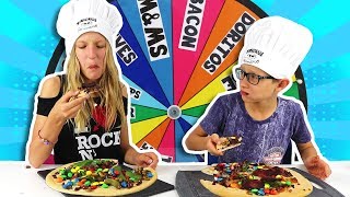 MYSTERY WHEEL OF PIZZA CHALLENGE [upl. by Thacker]