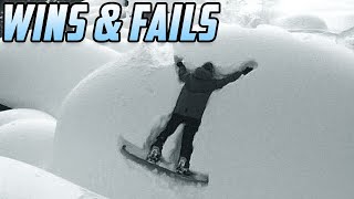 JUST SEND IT  Funny Snowboarding Tricks Wins amp Fails [upl. by Aidnyl239]