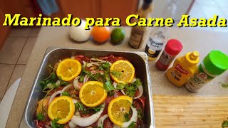 Marinado para Carne Asada  Picosito y Sabroson [upl. by Vetter]