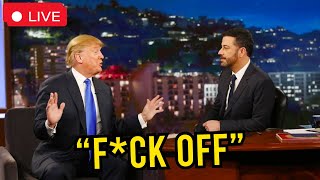 Donald Trump STORMS off Jimmy Kimmel’s Show After Shocking Accusation [upl. by Yrohcaz]