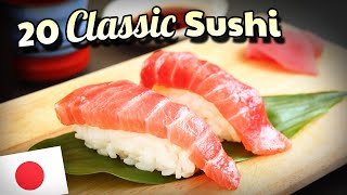 🇯🇵 SUSHI 101 Different Types of Sushi in Japan 🇯🇵 [upl. by Llednor]