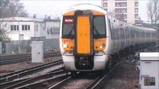 Trains at East Croydon  SouthEastern Diverts  260311 [upl. by Brier]