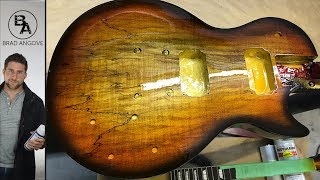 Darrell Brauns AWESOME Spalted Maple Les Paul Guitar Kit the paint job [upl. by Vlada]