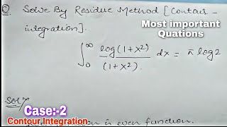 Cauchy Residue Theorem problems  Contour Integration  problem 3 [upl. by Costello]