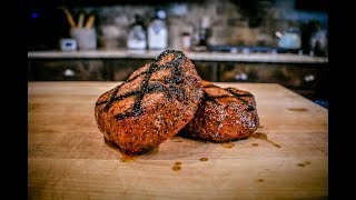 Grilled Filet Mignon on a Pellet Grill [upl. by Ronica547]