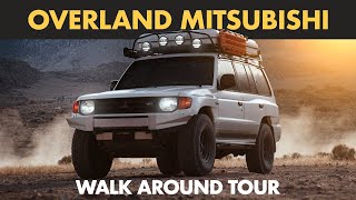 OVERLAND Mitsubishi Montero TINY HOME Walk Around Tour [upl. by Anielram]