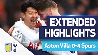 Sonny masterclass  Aston Villa 04 Tottenham  EXTENDED HIGHLIGHTS [upl. by Peih]