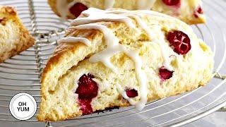 Professional Baker Teaches You How To Make FANCY SCONES [upl. by Ganny]