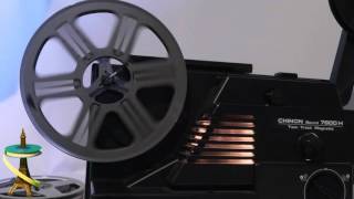 Chinon Dual 8 Film Projector Super 8 Demo [upl. by Nodababus]