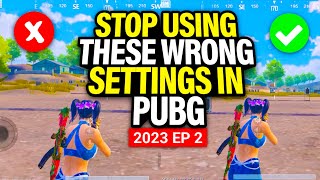 Best PUBG Settings That Make You Pro  PUBG Mobile  BGMI [upl. by Esiole]