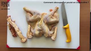 Comment découper un poulet en crapaudine [upl. by Brooking]