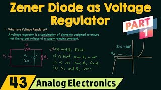 Zener Diode as Voltage Regulator Part 1 [upl. by Aicitan]