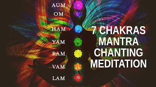 7 Chakras Mantra Chanting Meditation LAM VAM RAM YAM HAM OM AUM [upl. by Spatola]