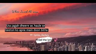 Lyrics Saudebaazi  Javed Ali  Aakrosh  Lyrics factory [upl. by Vod]