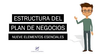 ¿Cuál es la Estructura del Plan de Negocios  Elementos esenciales del Business Plan [upl. by Acimahs]