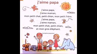 Chanson  j’aime papa j’aime maman ❤️ [upl. by Ardnos681]