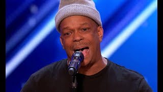 Mike Yung  Subway Singer Stuns Crowd with Unchained Melody  Americas Got Talent 2017 [upl. by Nnednarb]