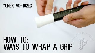 How To Wrap a Badminton Racket with Grip  YumoTube [upl. by Christalle25]