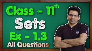 Class  11 Ex  13 Q1 to Q9 Sets Maths Chapter 1  CBSE NCERT  Green Board [upl. by Piotr305]