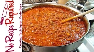 Bolognese Sauce  Spaghetti Sauce  NoRecipeRequiredcom [upl. by Norrehs]